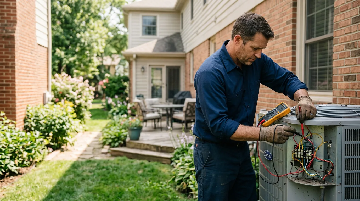 HVAC technician working near Whittier, NC
